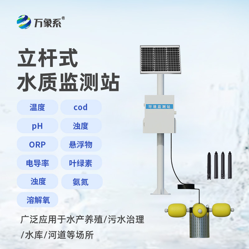 立桿岸邊水質(zhì)監(jiān)測(cè)站，水質(zhì)監(jiān)測(cè)新形式